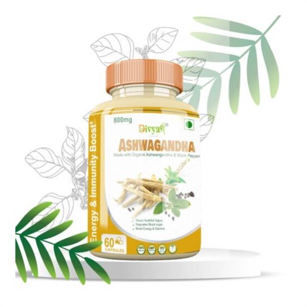 Divya Shree Ashwagandha Capsules for Stress Relief and Natural Energy Boost